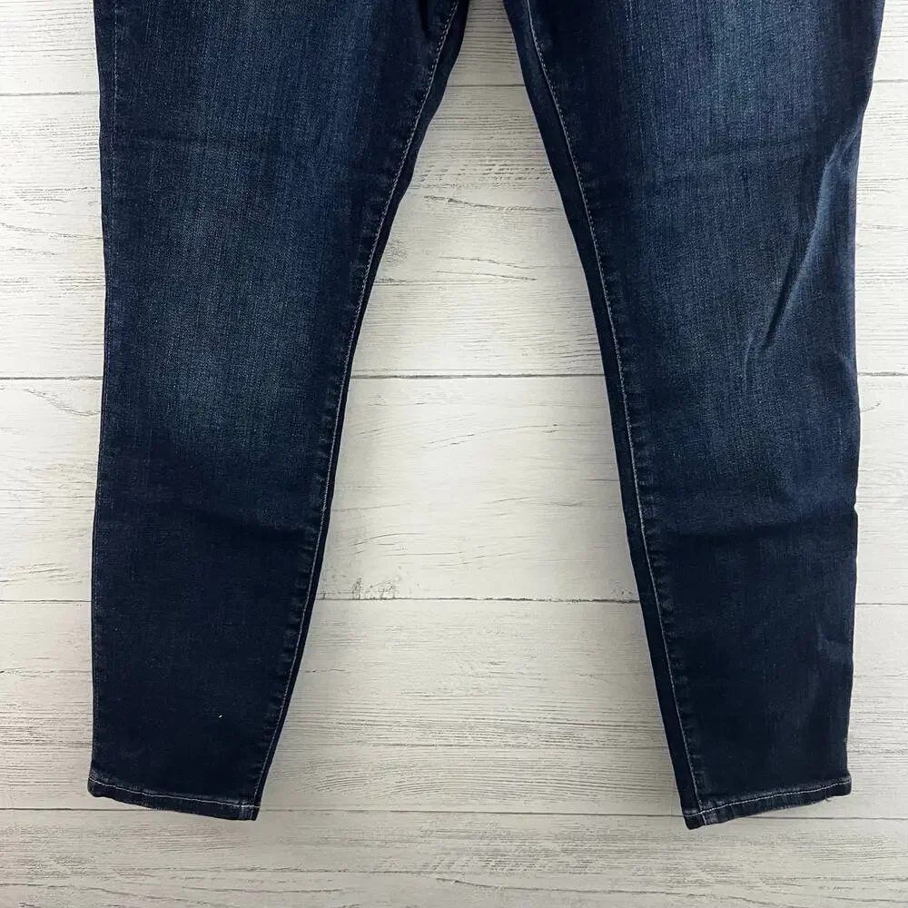 Good American NWT Good Legs Crop Dark Wash Skinny Jeans Size 12/31 - Picture 5 of 7